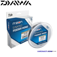 Леска Daiwa N'Zon Sinking Feeder Mono диаметр 0,30мм размотка 300м коричневая